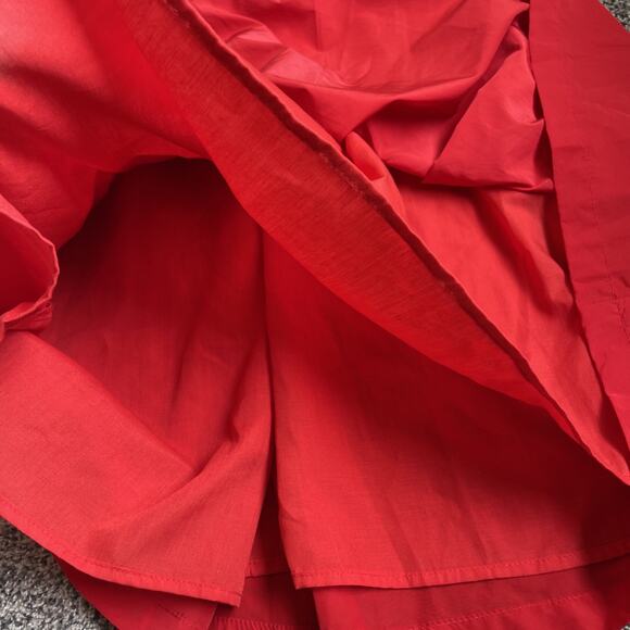 Tuckernuck Hyacinth House Courtney Red Shirred Bodice Mini Dress Sz Medium - Picture 11 of 12